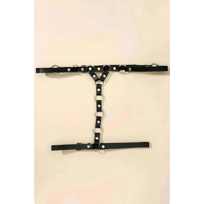 Hubrendy Beru Fantazi Deri Tek Bacak Harness - Brf973