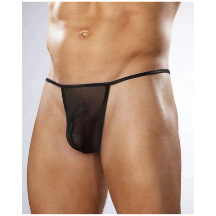 Hubrendy Beru Fantezi Transparan Seksi Tül Erkek String