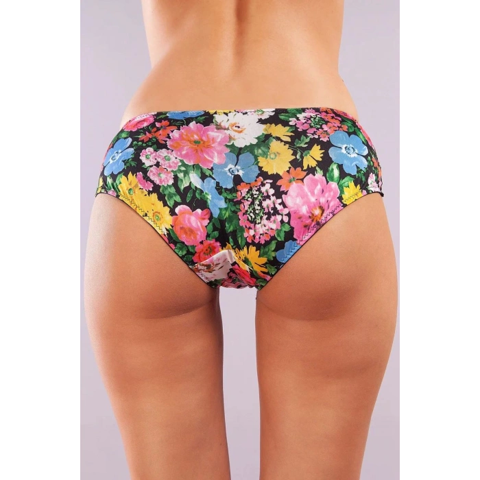 Hubrendy Beru  Garden Boy Short, Kadın Dantelli Çiçek Baskılı Şort Külot