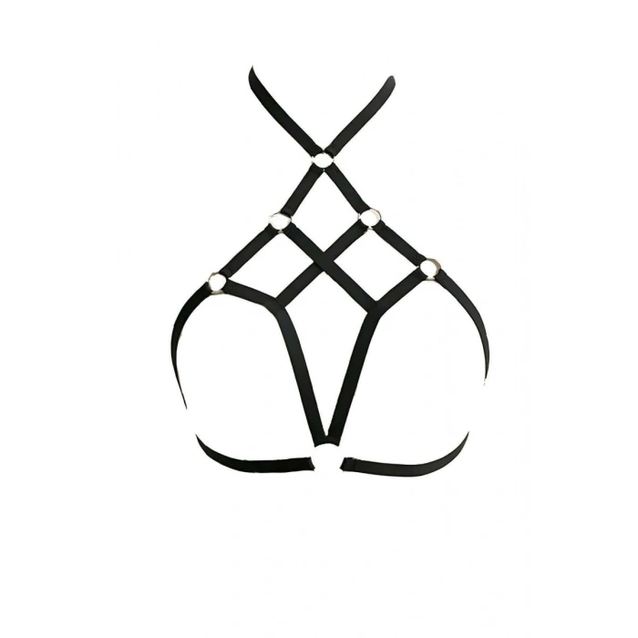 Hubrendy Beru Göğüs Kafesli Seksi Harness