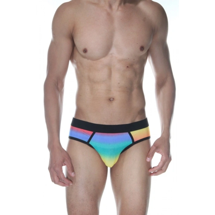 Hubrendy Beru Gökkuşağı Jockstrap Erkek  İç Giyim