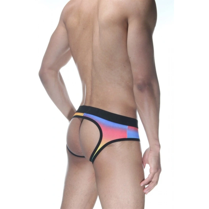 Hubrendy Beru Gökkuşağı Jockstrap Erkek  İç Giyim