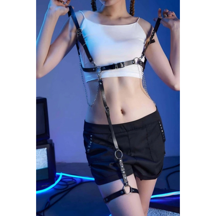 Hubrendy Beru Günlük Kullanıma Sık Seksi Harness - Brf802