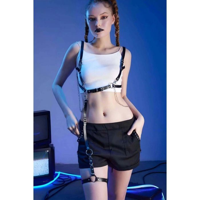 Hubrendy Beru Günlük Kullanıma Sık Seksi Harness - Brf802