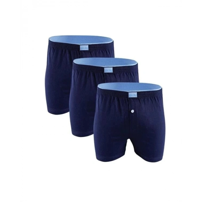 Hubrendy Beru Huma One Erkek  Havlu Bel Düz Boxer 2174 3 Adet