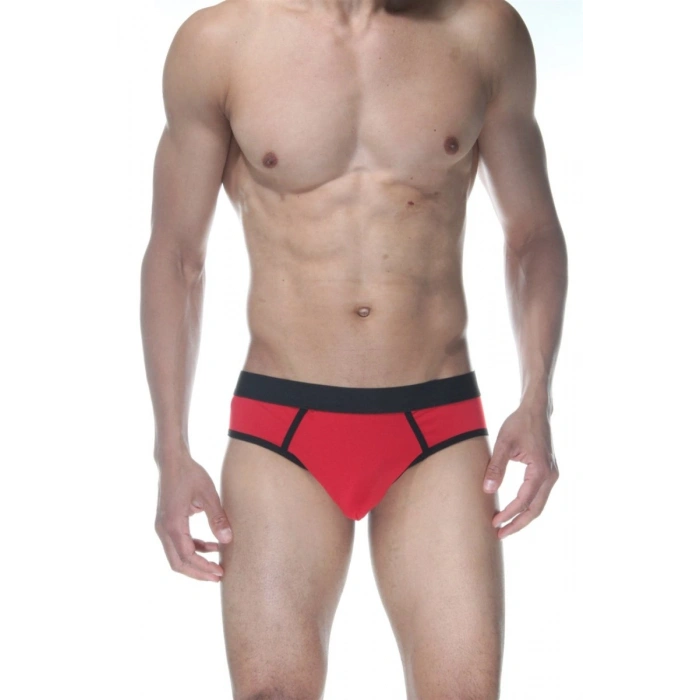 Hubrendy Beru Kırmızı Jockstrap Fantezi İç Giyim