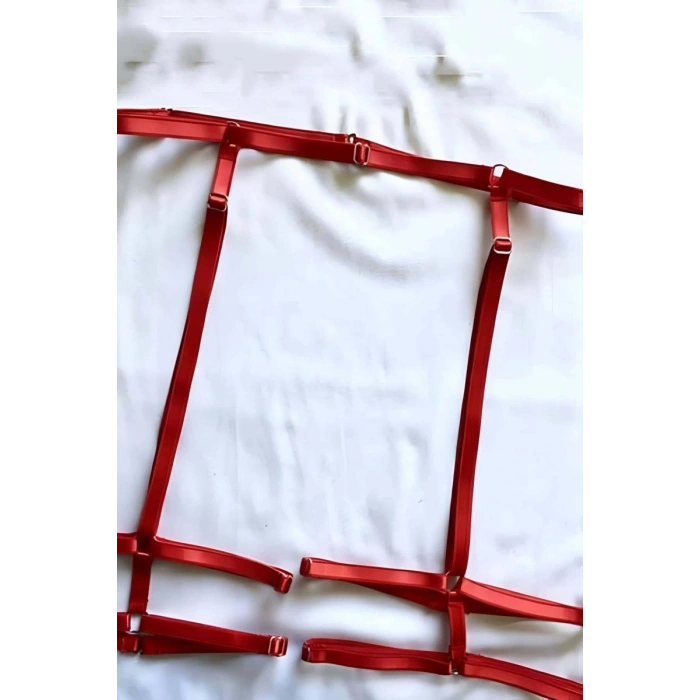 Hubrendy Beru Lastikli Seksi Jartiyer Harness - Brf44