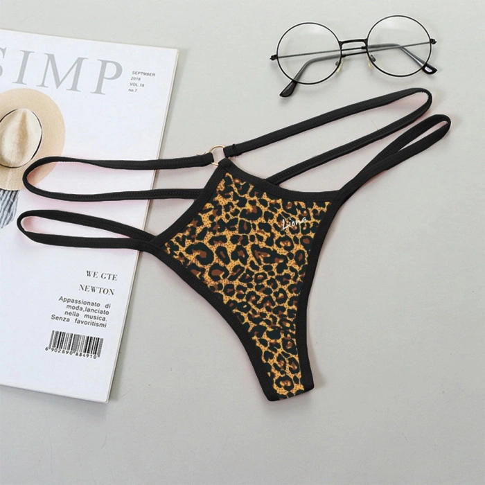 Hubrendy Beru  Leopar Desenli Fantazi String Külot