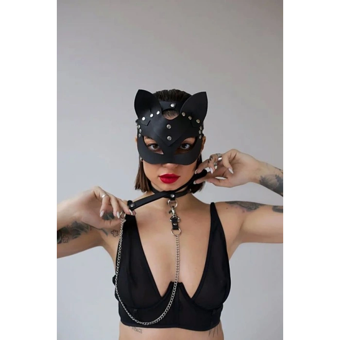 Hubrendy Beru Leopar Desenli Fantezi Set