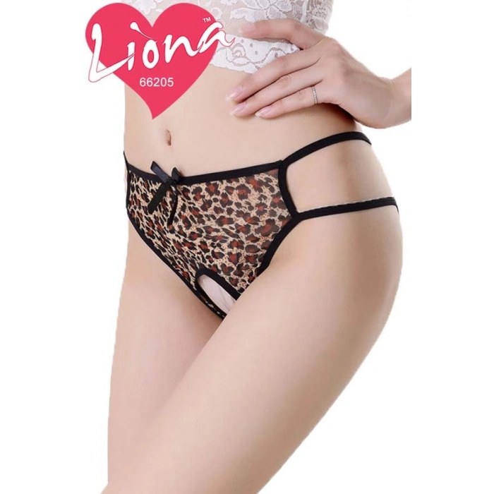 Hubrendy Beru  Leopar Desenli Seksi Külot