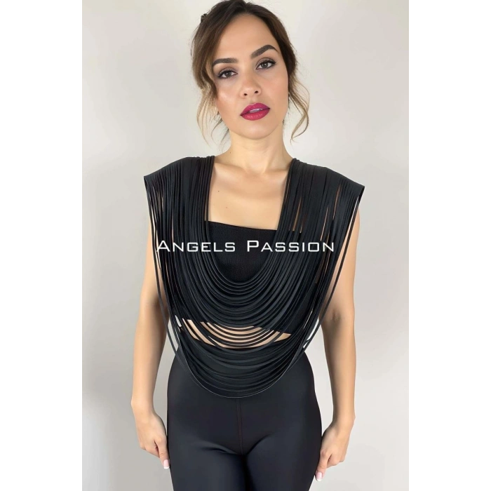 Hubrendy Beru Püsküllü Şık Omuz Harness - Brf1394