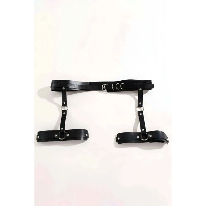 Hubrendy Beru Seksi Deri Jartiyer Harness - Brf804