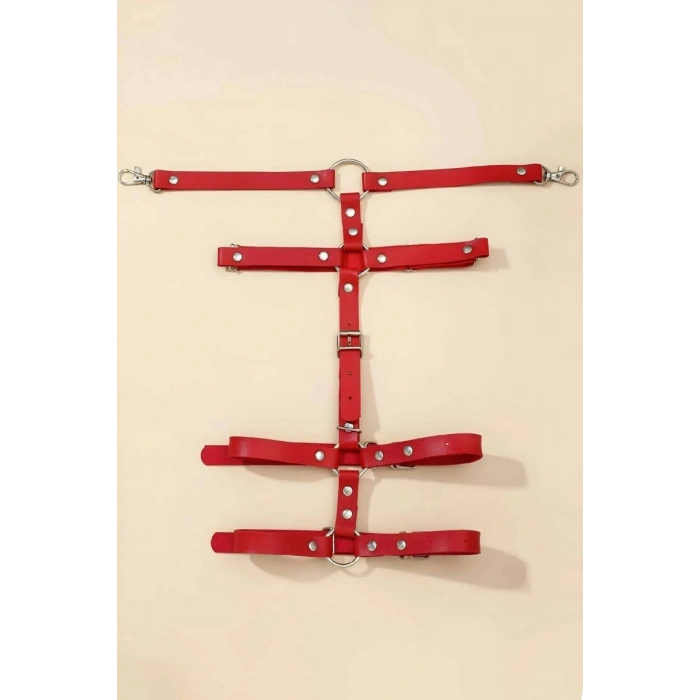 Hubrendy Beru Şık Deri Tek Bacaklı Jartiyer Harness - Brf942