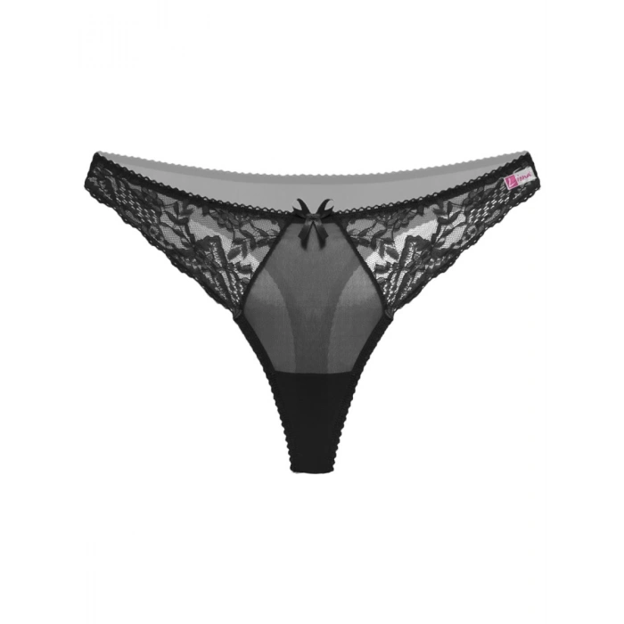 Hubrendy Beru  Siyah Dantelli Fantazi G String Külot