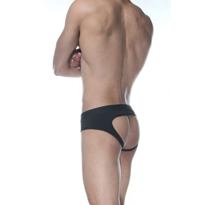 Hubrendy Beru Siyah Jockstrap Erkek  İç Giyim
