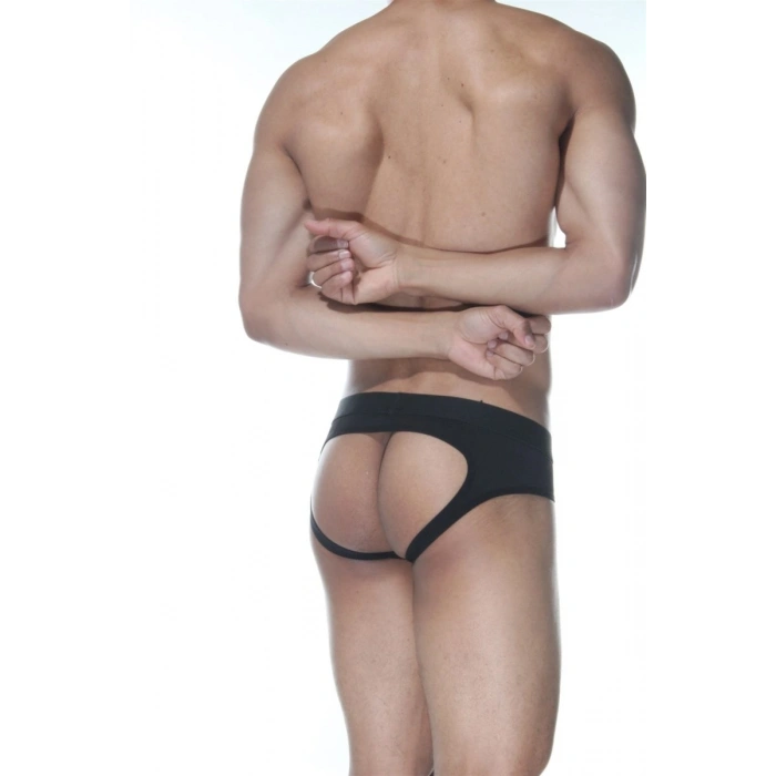 Hubrendy Beru Siyah Jockstrap Erkek  İç Giyim