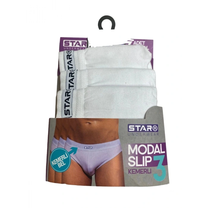 Hubrendy Beru Star 109 Erkek  3lü Modal Slip
