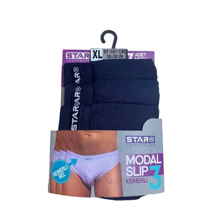Hubrendy Beru Star 109 Erkek 3lü Modal Slip