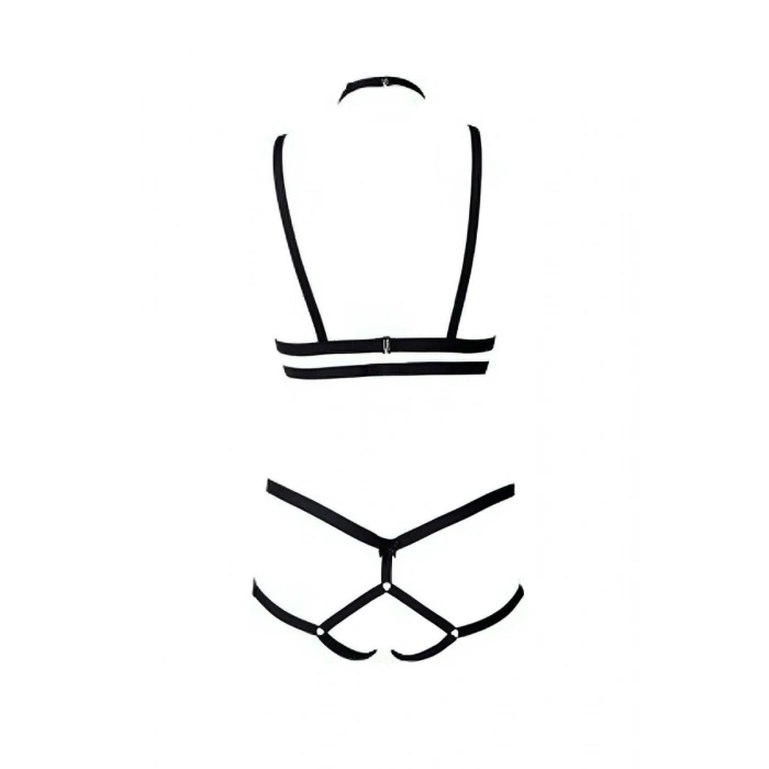 Hubrendy Beru Sütyen - String Lastik Harness Takım - Brf144