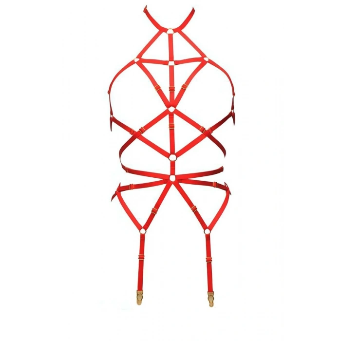 Hubrendy Beru Vücudu Saran Seksi Jartiyer Harness - Brf151
