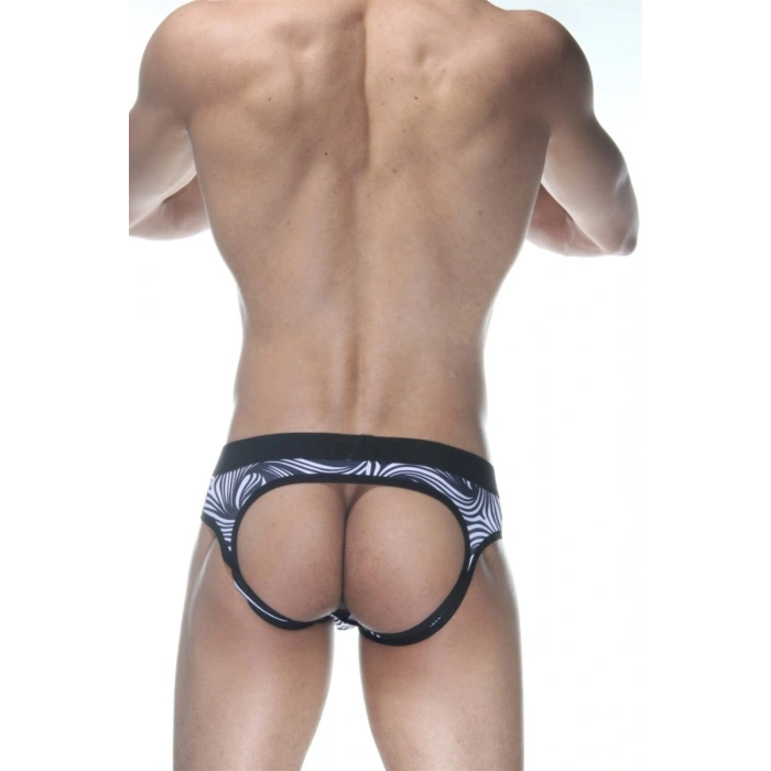 Hubrendy Beru Zebra Jockstrap Erkek  İç Giyim