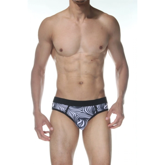 Hubrendy Beru Zebra Jockstrap Erkek  İç Giyim