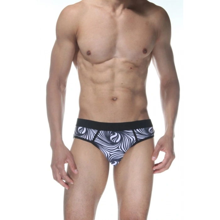 Hubrendy Beru Zebra Jockstrap Fantezi İç Giyim