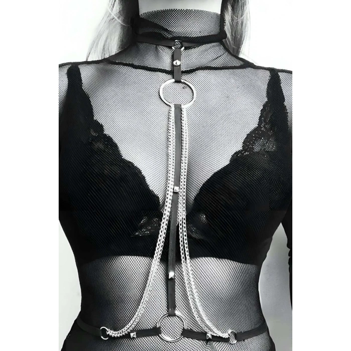 Hubrendy Beru Zincirli Şık Choker - Brf426