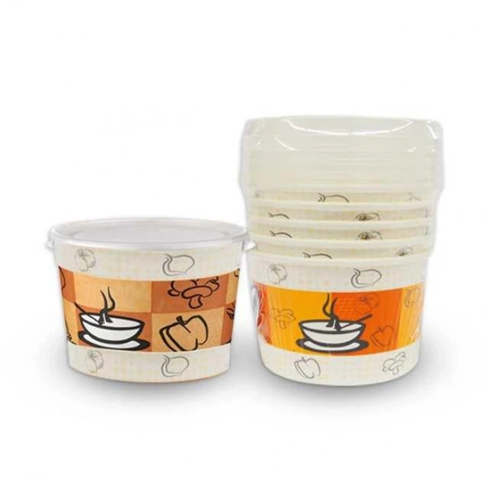 Hubrendy Bez 1018 Karton Kase Kapaklı 16oz 5li
