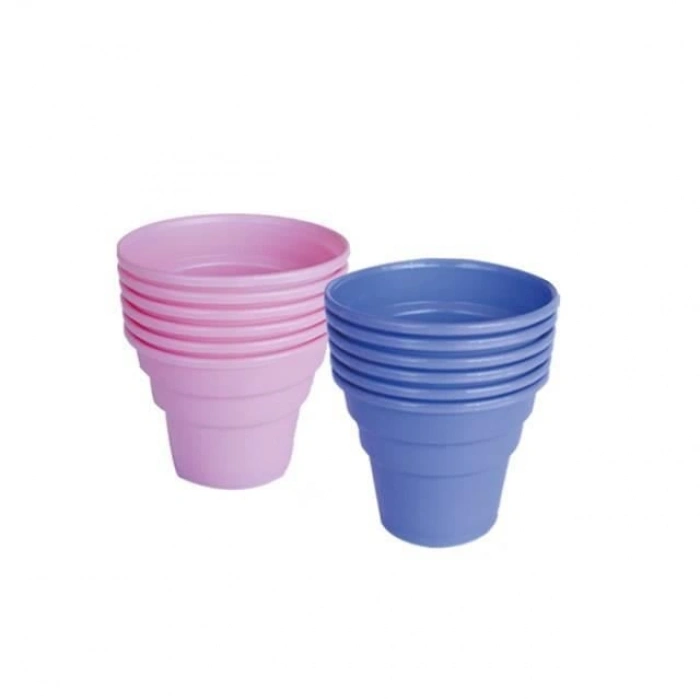 Hubrendy Bez 334 Plastik Renkli Cup Bardak 6lı