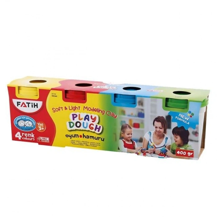 Hubrendy Bez 400 gr 4 lü Oyun Hamuru