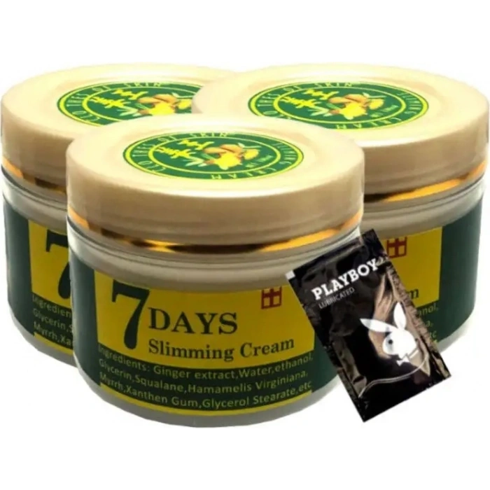 Hubrendy Bez 7 Days 3X100 ml Ginger Miracle Slimming Cream +1 Ad Jel ile