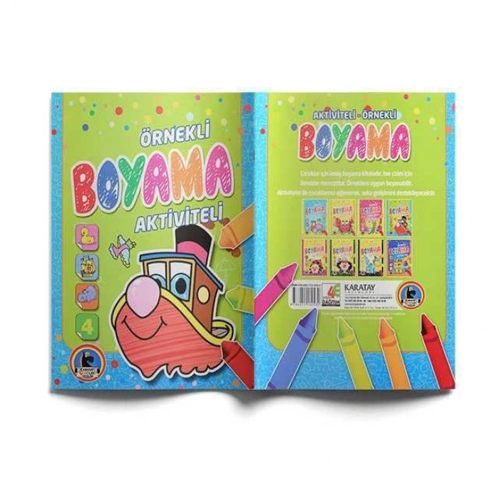 Hubrendy Bez Aktiviteli Örnekli Boyama Kitabı 1 Adet