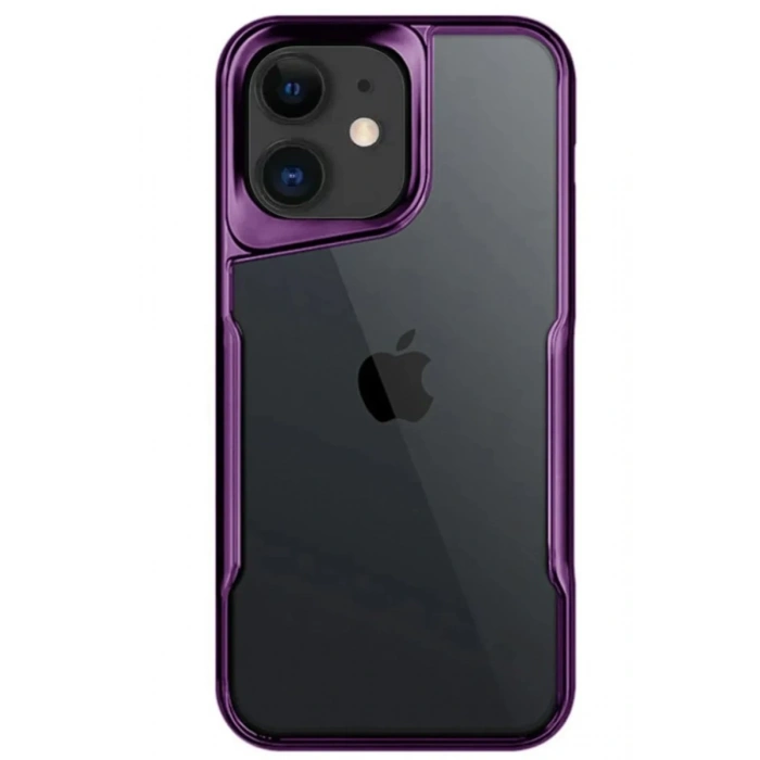 Hubrendy Bez Apple iPhone 11 Kılıf Boyi Silikon Kapak - Derin Mor