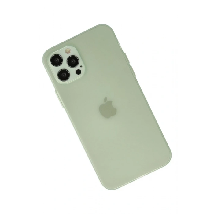 Hubrendy Bez Apple iPhone 12 Pro Kılıf Puma Silikon - Açık Yeşil