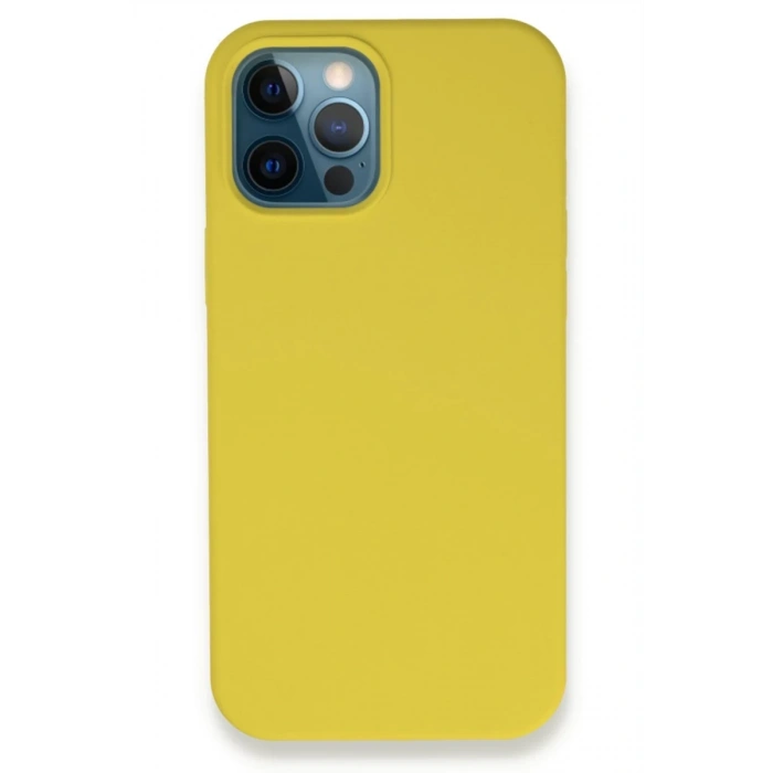 Hubrendy Bez Apple iPhone 12 Pro Max Kılıf Lansman Legant Silikon - Bordo
