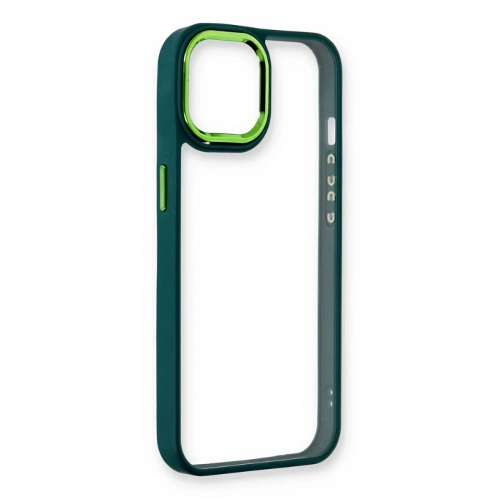 Hubrendy Bez Apple iPhone 14 Plus Kılıf Dora Kapak - Haki Yeşil