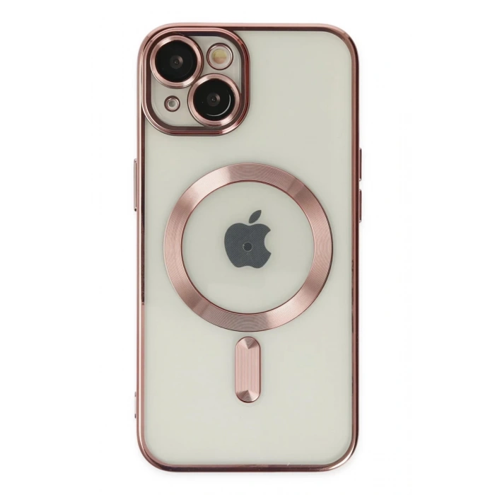 Hubrendy Bez Apple iPhone 14 Plus Kılıf Kross Magneticsafe Kapak - Rose