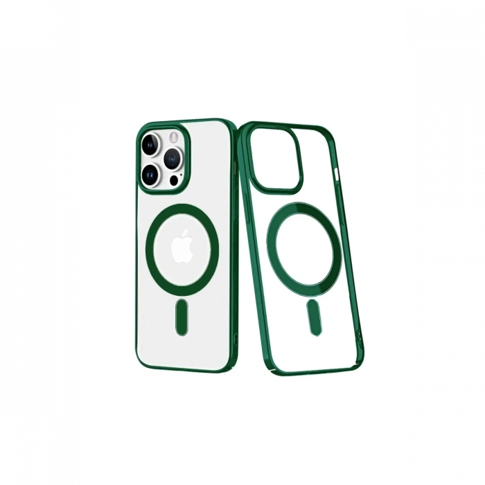 Hubrendy Bez Apple iPhone 14 Pro Kılıf Element Magneticsafe Sert Kapak - Köknar Yeşili