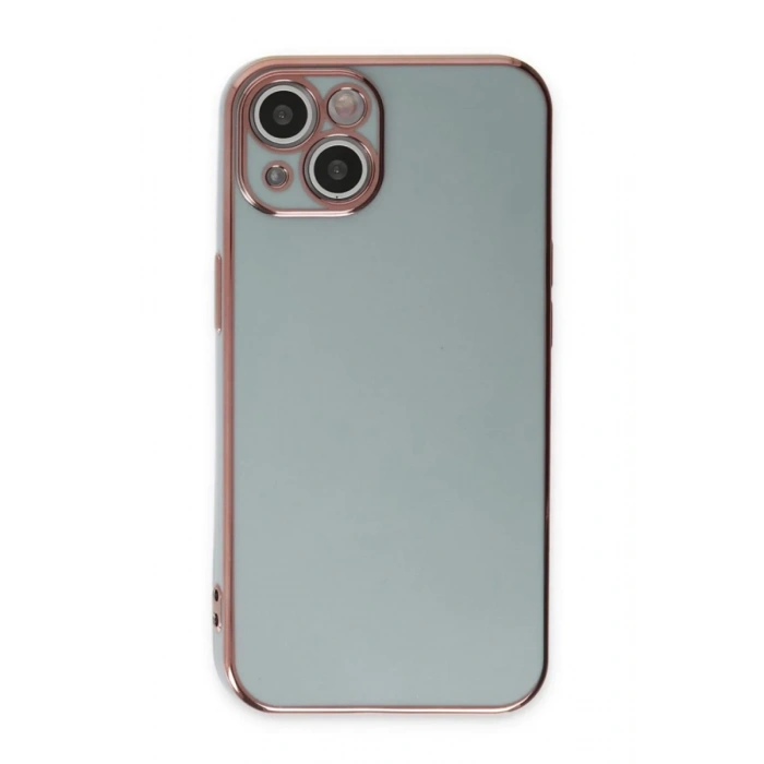 Hubrendy Bez Apple iPhone 15 Kılıf Volet Silikon - Açık Yeşil