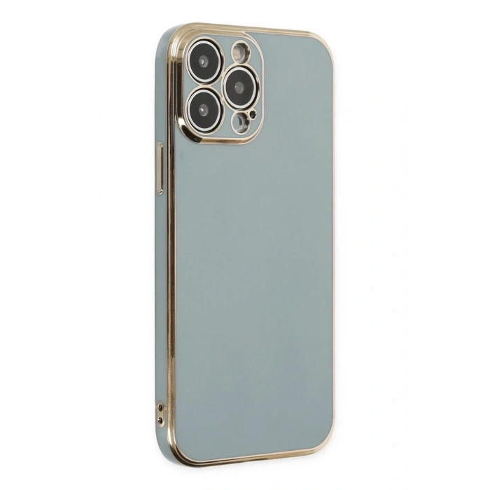 Hubrendy Bez Apple iPhone 15 Pro Max Kılıf Volet Silikon - Açık Yeşil