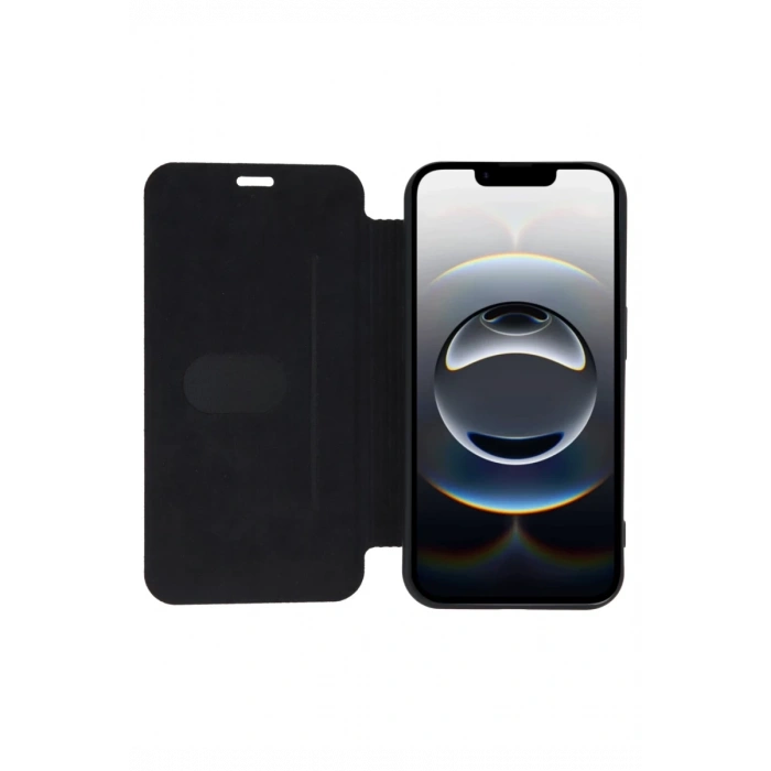Hubrendy Bez Apple iPhone 16E Kılıf Flip Cover - Taba