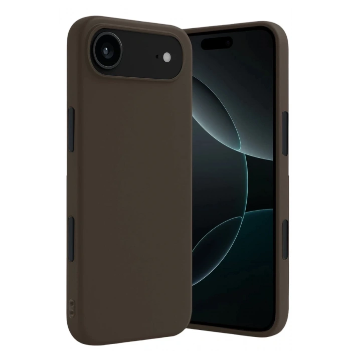 Hubrendy Bez Apple iPhone 17 Air First Silikon - Kahverengi
