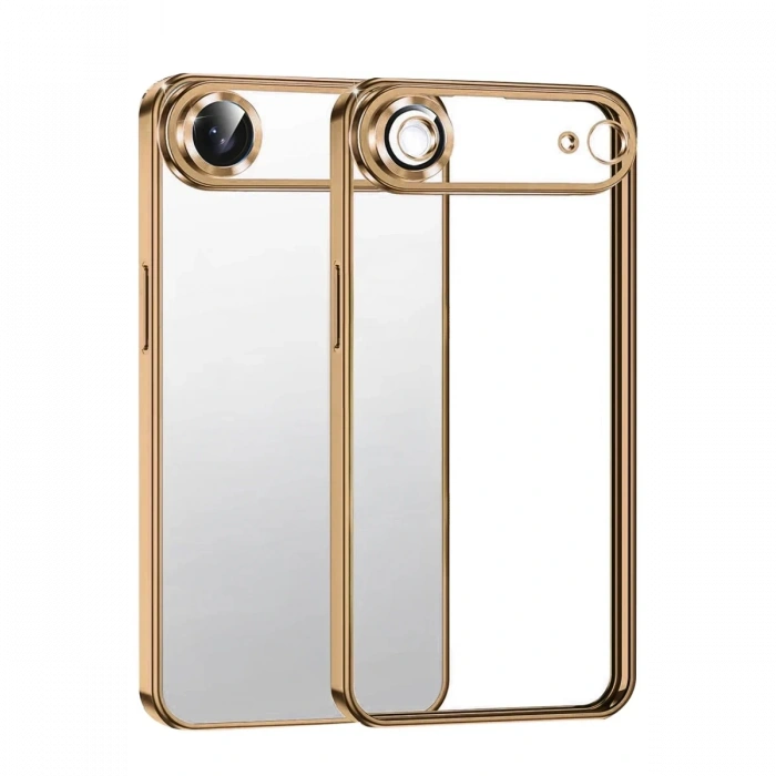 Hubrendy Bez Apple iPhone 17 Air Lensli Silikon - Çöl Titanyum