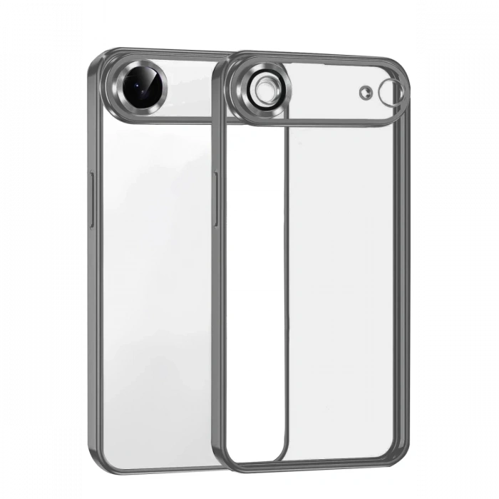 Hubrendy Bez Apple iPhone 17 Air Lensli Silikon - Titan Gri