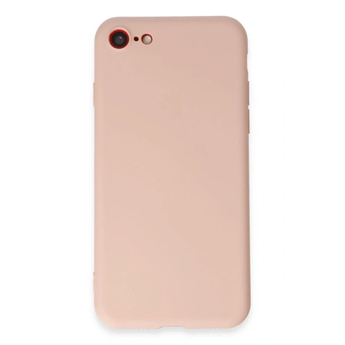 Hubrendy Bez Apple iPhone 7 Kılıf First Silikon - Pudra