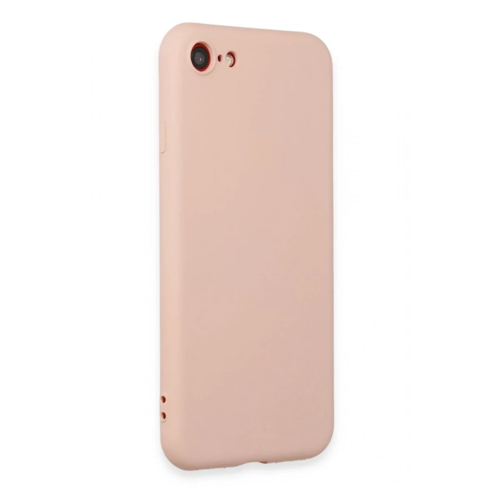 Hubrendy Bez Apple iPhone 7 Kılıf First Silikon - Pudra