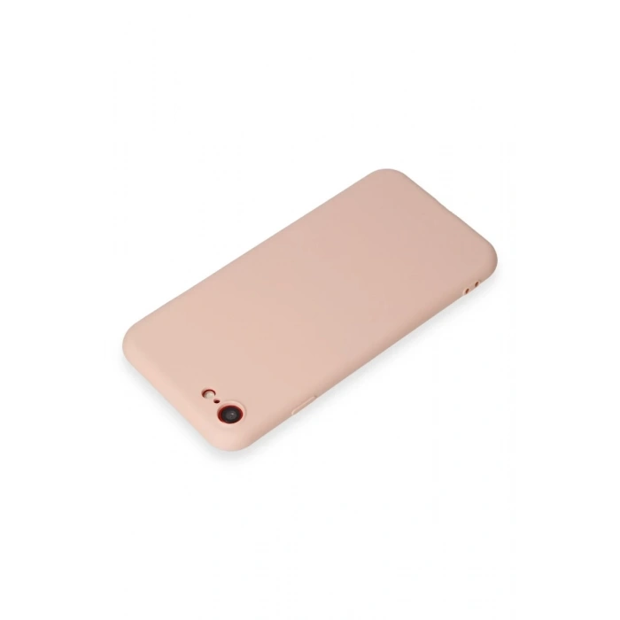 Hubrendy Bez Apple iPhone 7 Kılıf First Silikon - Pudra