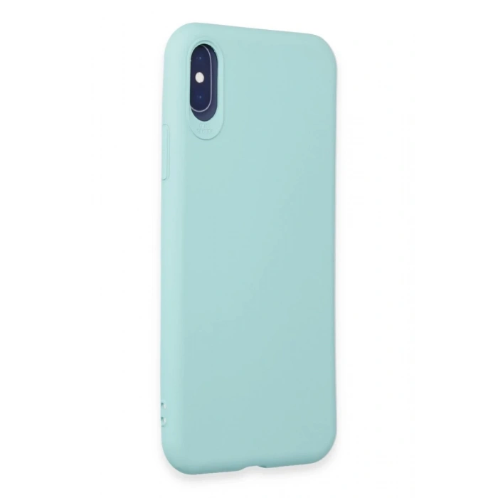 Hubrendy Bez Apple iPhone X Kılıf First Silikon - Turkuaz