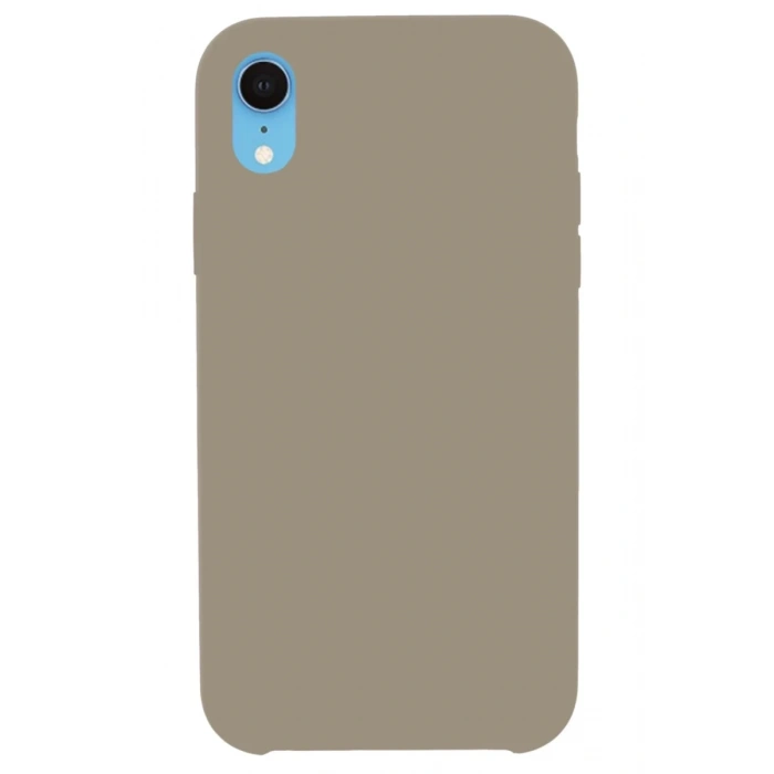 Hubrendy Bez Apple iPhone XR Kılıf Lansman Legant Silikon - Bej